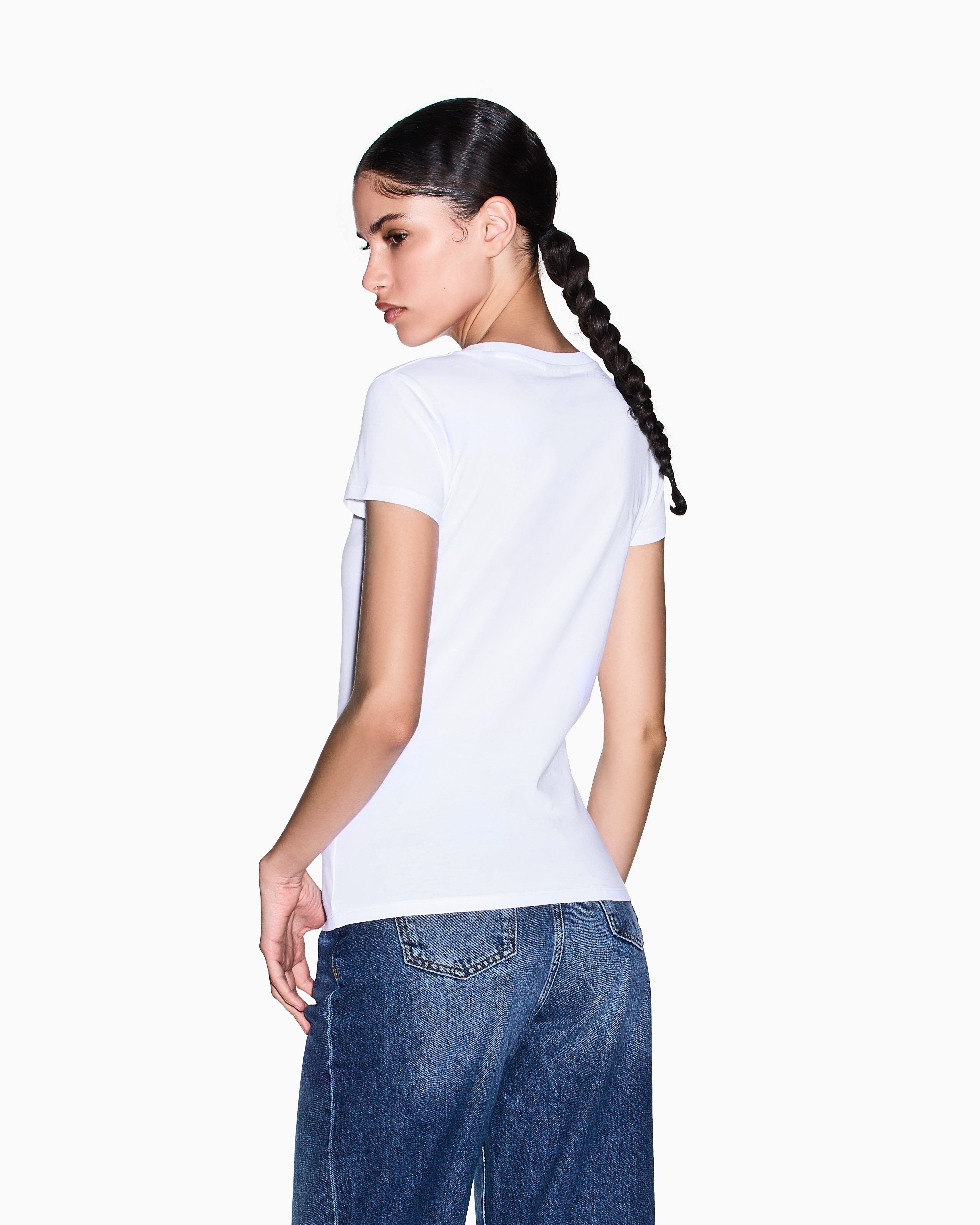 T-shirt estampa com brilho Armani Exchange