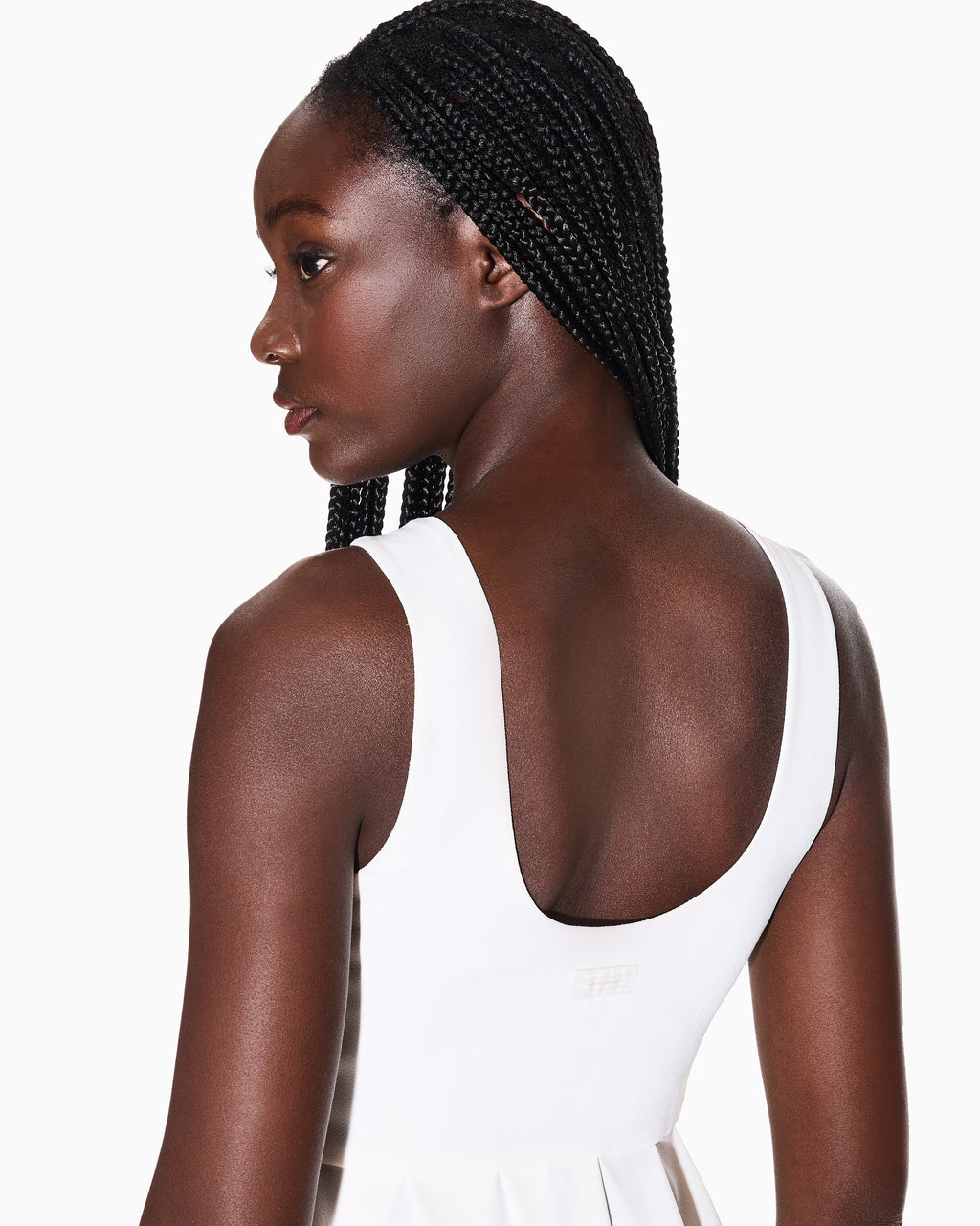 Vestido curto plissado Armani Exchange