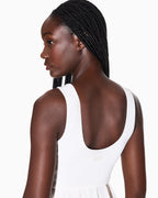 Vestido curto plissado Armani Exchange