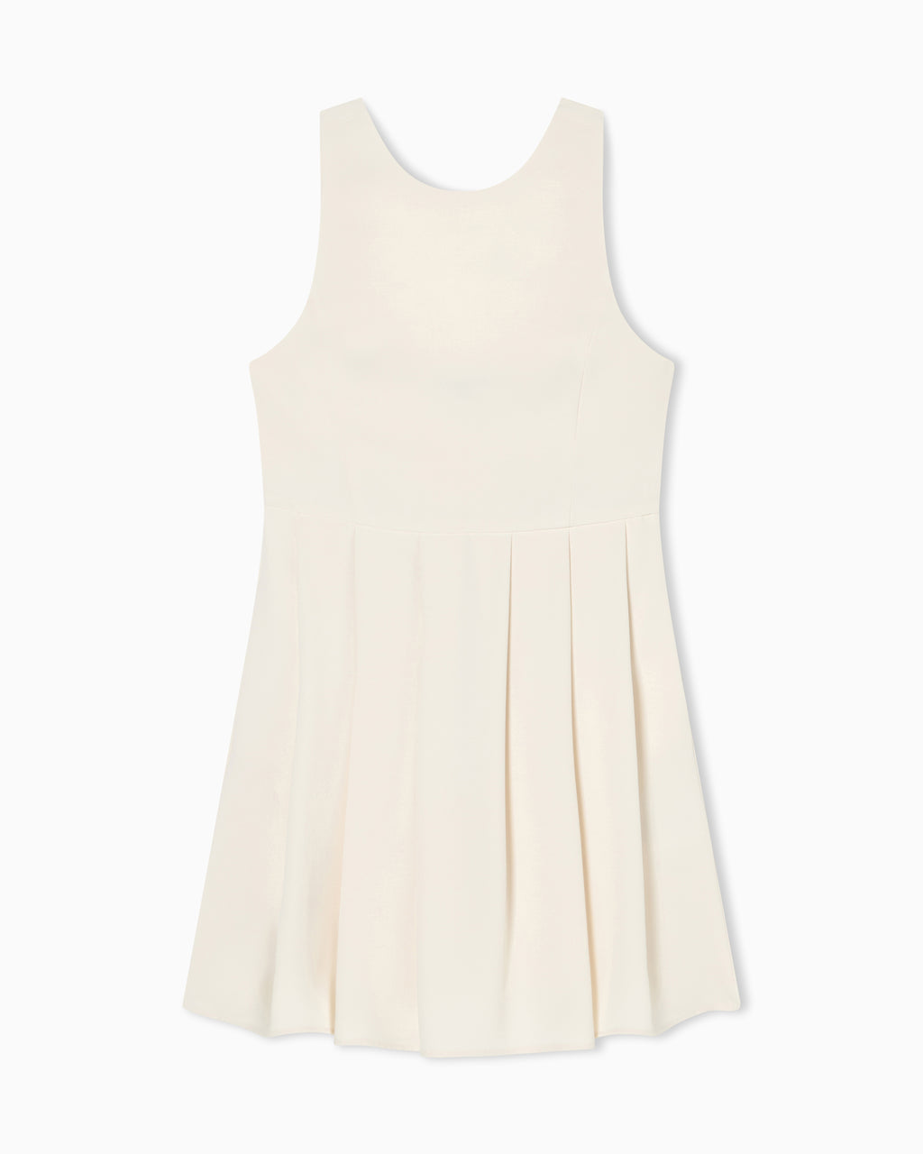 Vestido curto plissado Armani Exchange