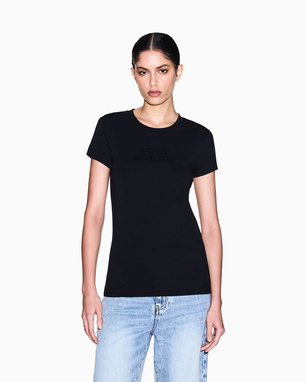 T-shirt detalhes brilhantes Armani Exchange