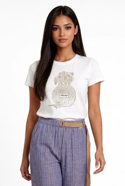 T-shirt com strass MARKUP