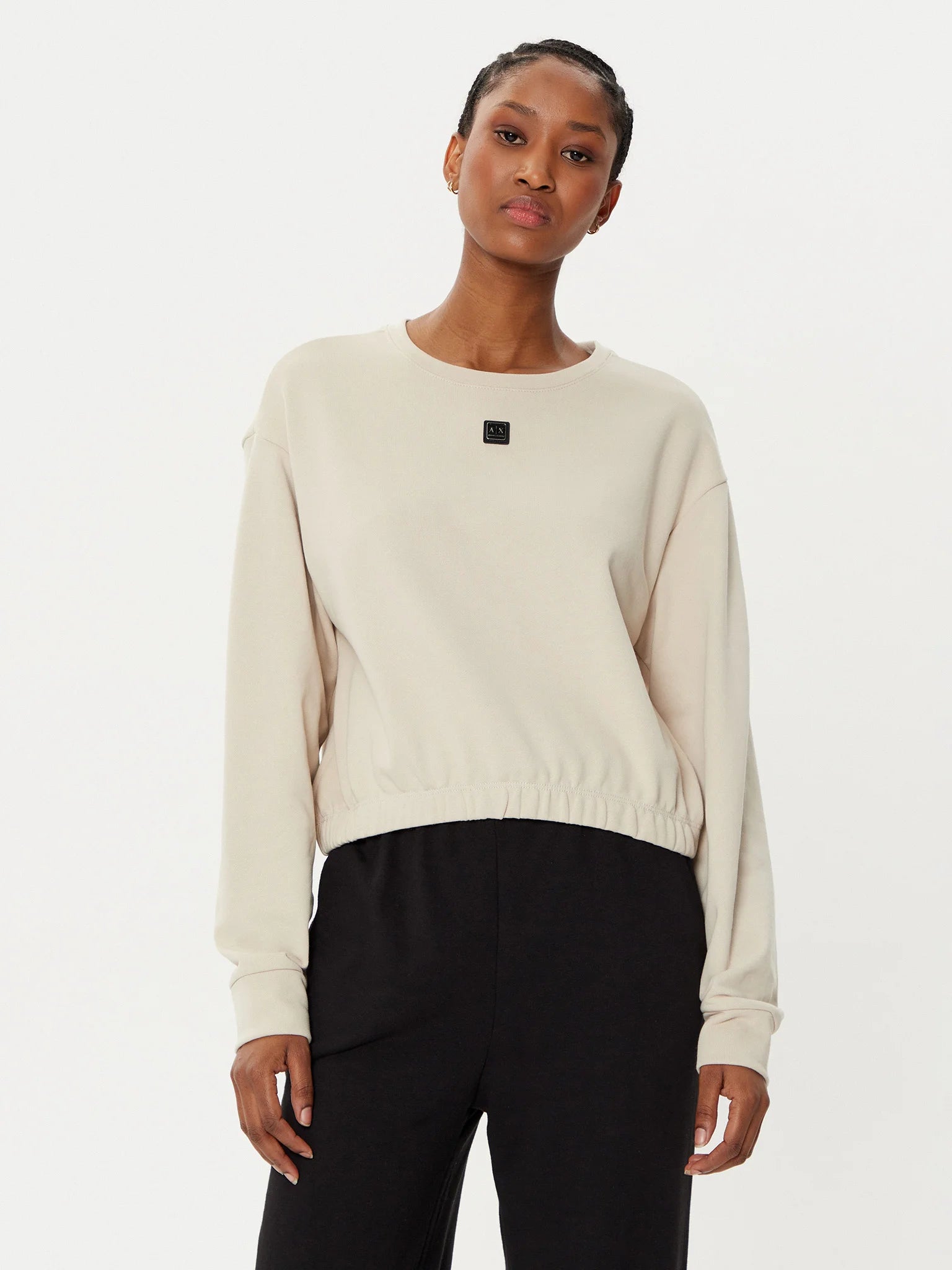 Sweatshirt cropped Armani Exchange