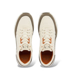 Sapatilha com sola alta e logo bege Armani Exchange