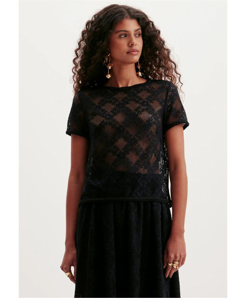 Blusa rendada LANÇA PERFUME