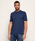 T-shirt básica com logo bordado BOSS