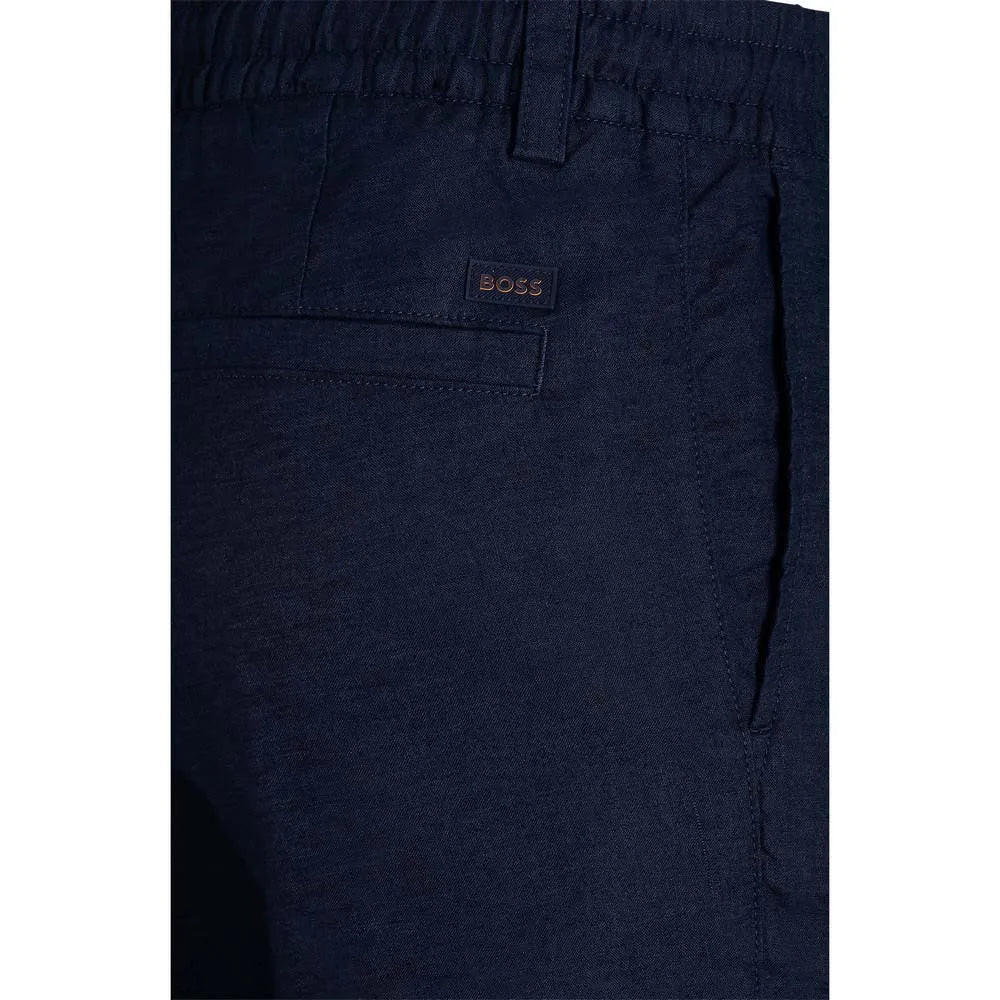 Calção chino em mistura de linho BOSS