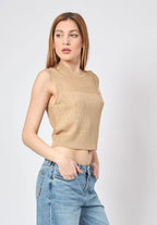 Blusa de malha vazada Armani Exchange