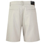 calcoes chino marca boss, em bege, vista costas