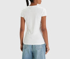 T-shirt com logo metálico Armani Exchange