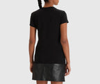 T-shirt com logo metálico Armani Exchange