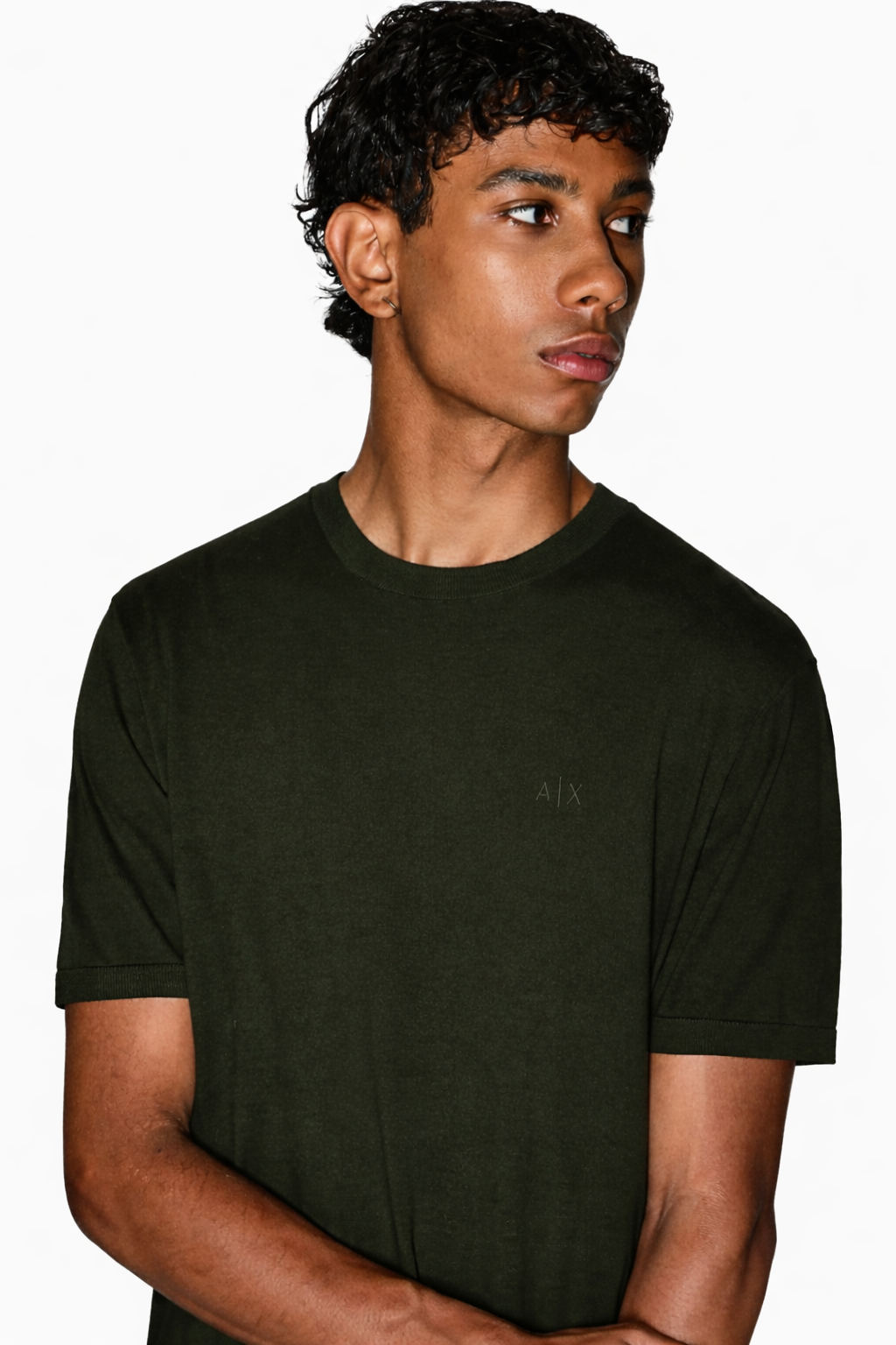 T-shirt de malha Armani Exchange