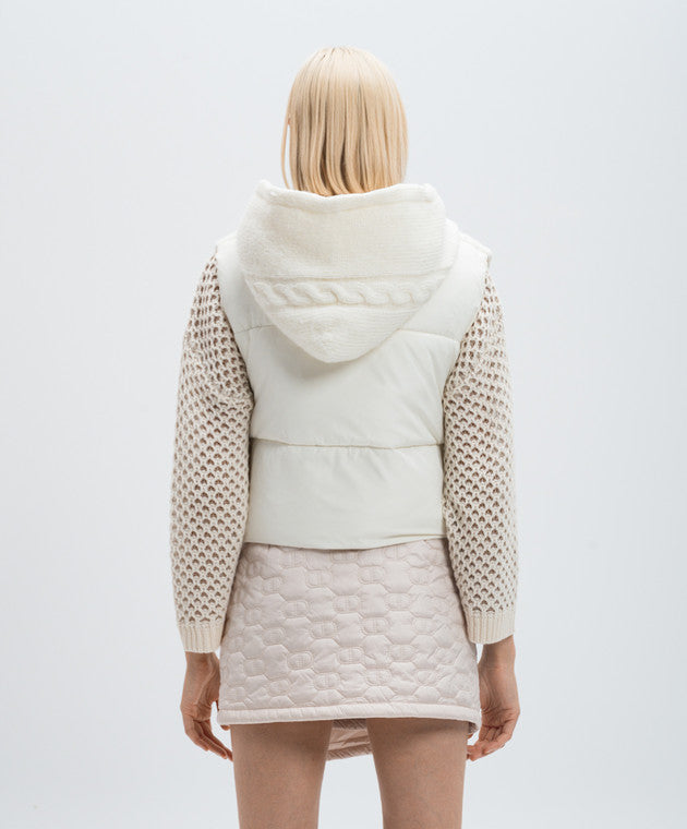 Colete acolchoado com padrão de trançado TWINSET ACTITUDE