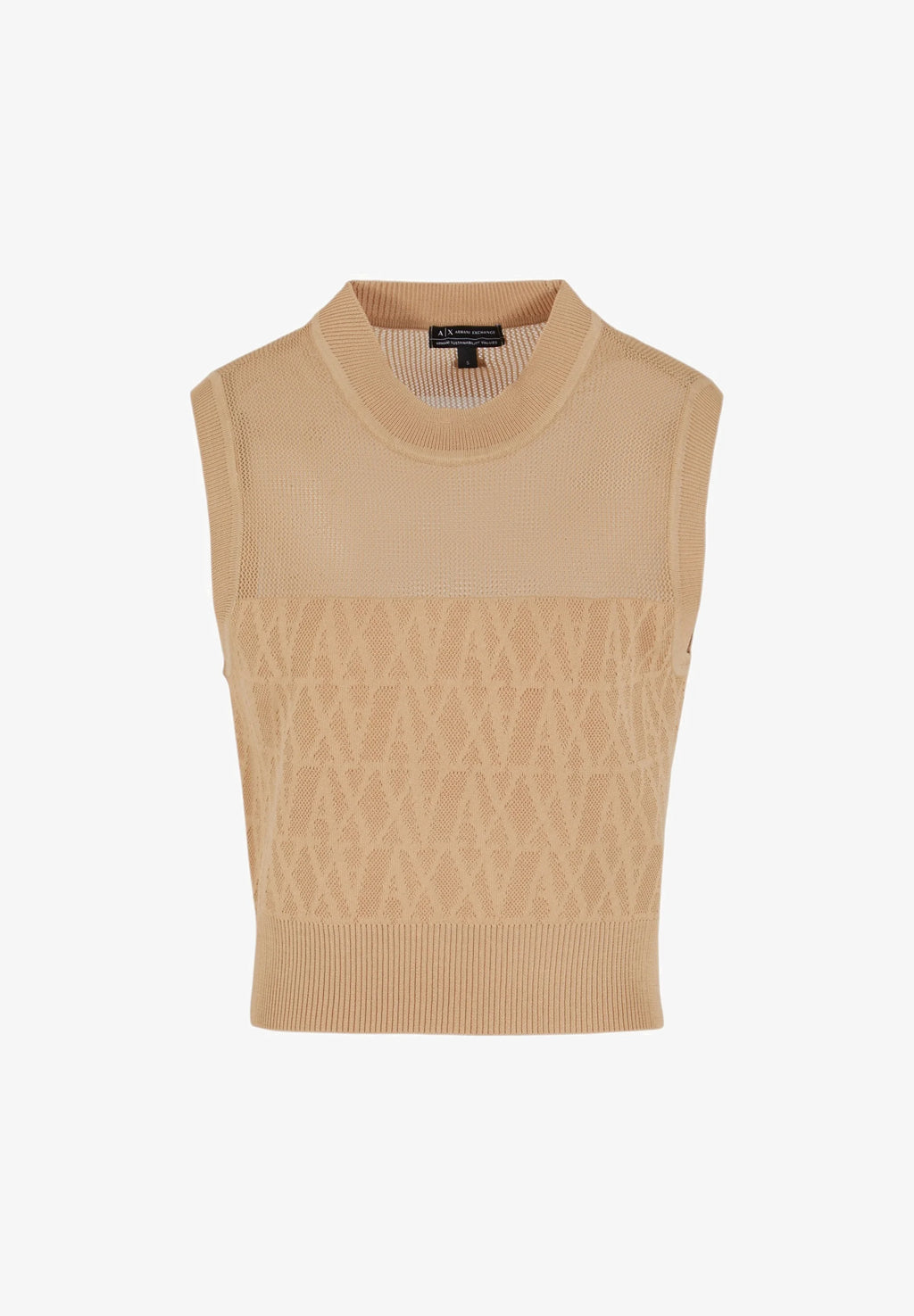 Blusa de malha vazada Armani Exchange