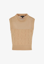 Blusa de malha vazada Armani Exchange