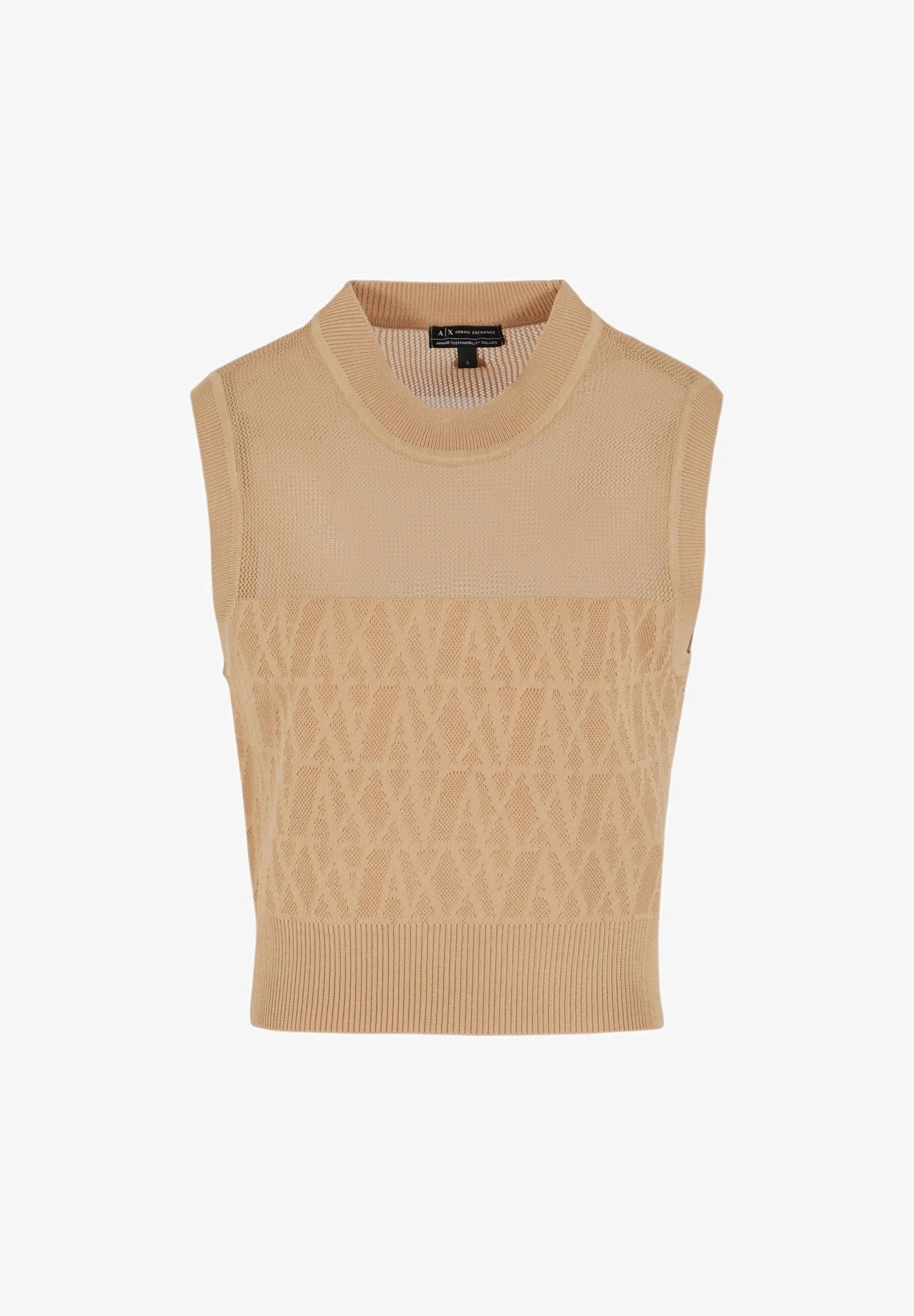 Blusa de malha vazada Armani Exchange