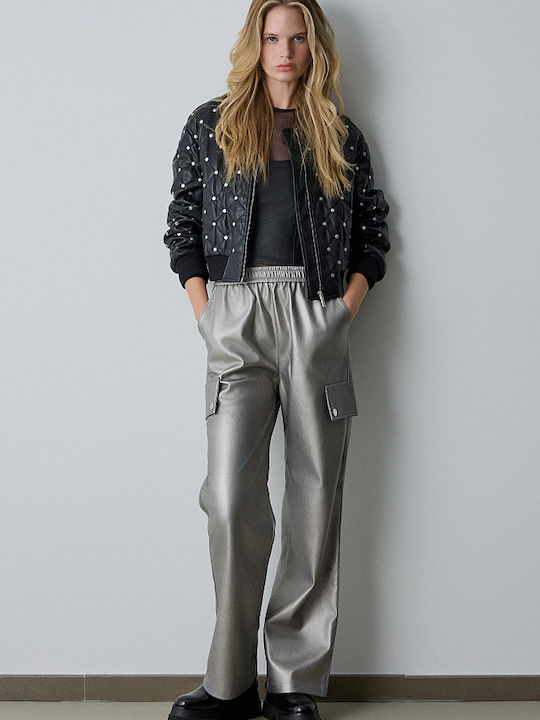 Calça cargo de ecopele BSB