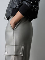 Calça cargo de ecopele BSB