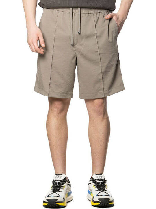 Calção Chino Bege Armani Exchange - look completo modelo calção bege cinto cordão verão