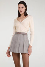 Saia curta plissada GOA GOA