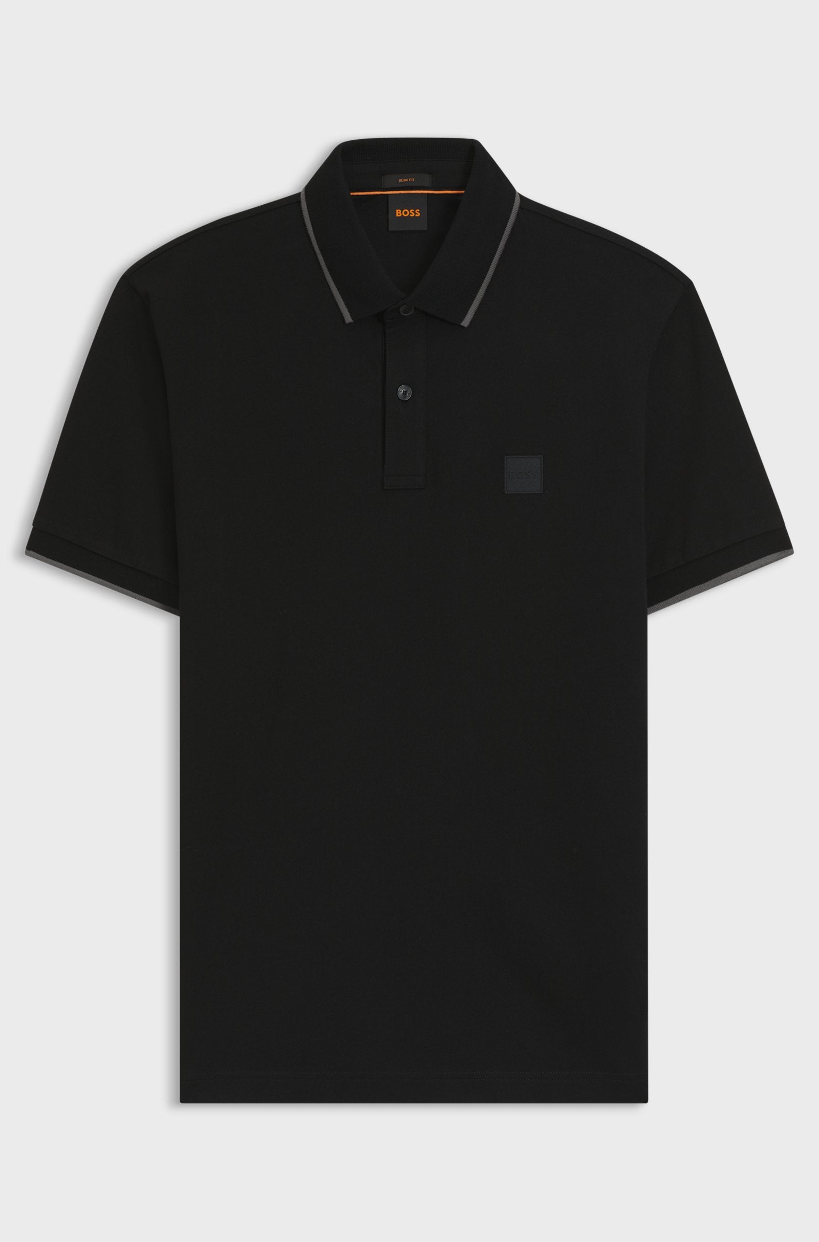 Polo BOSS em algodão piqué