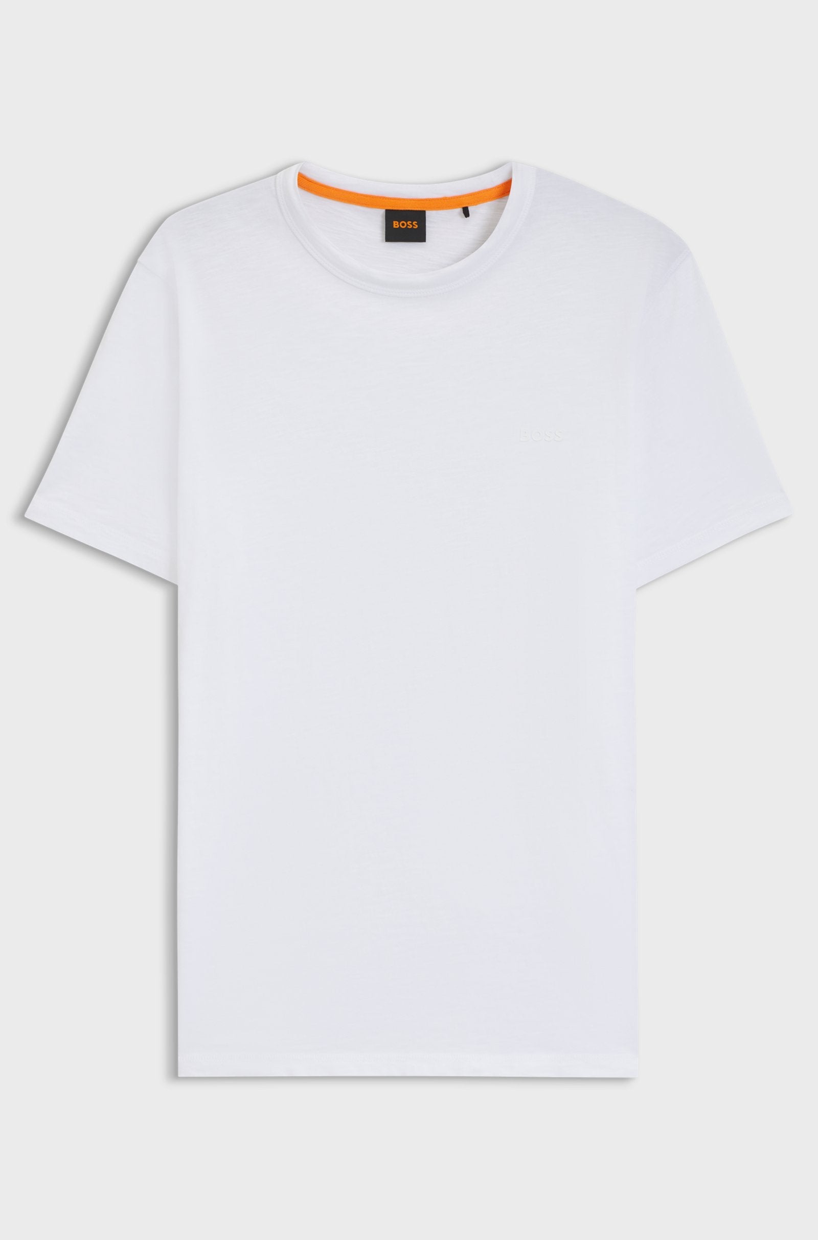 T-shirt básica com logotipo discreto BOSS