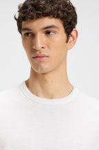 T-shirt básica com logotipo discreto BOSS