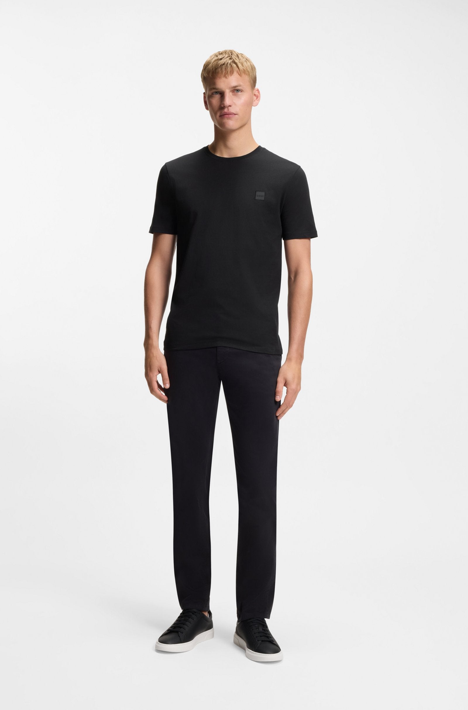 T-shirt algodão com logótipo BOSS