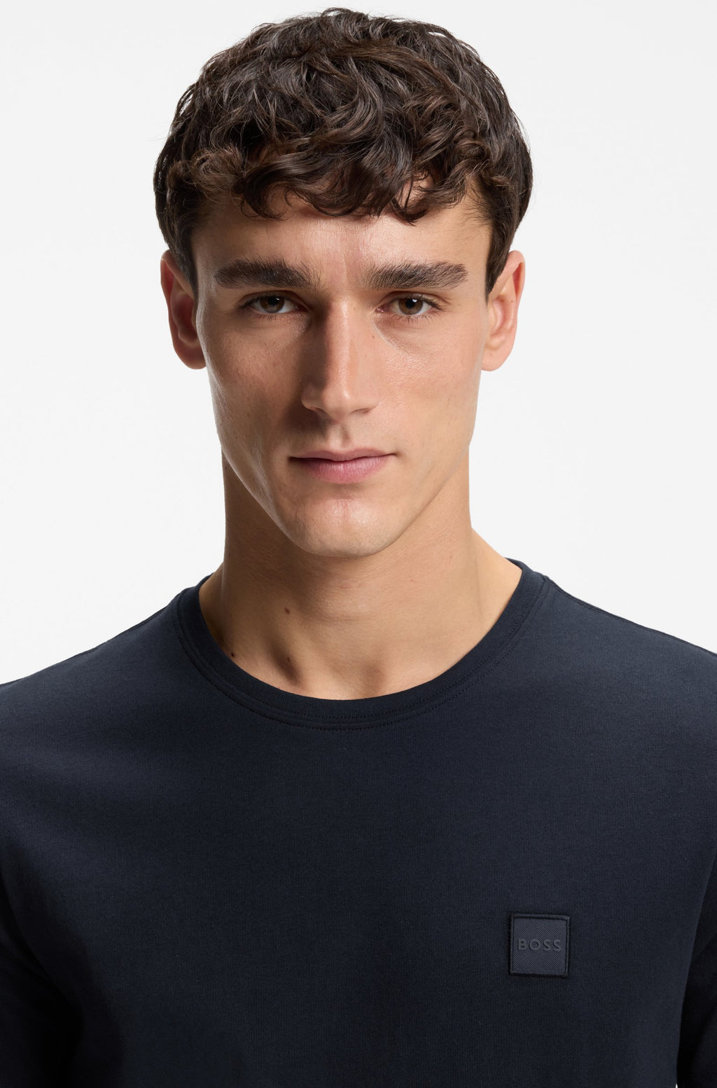 T-shirt algodão com logótipo BOSS