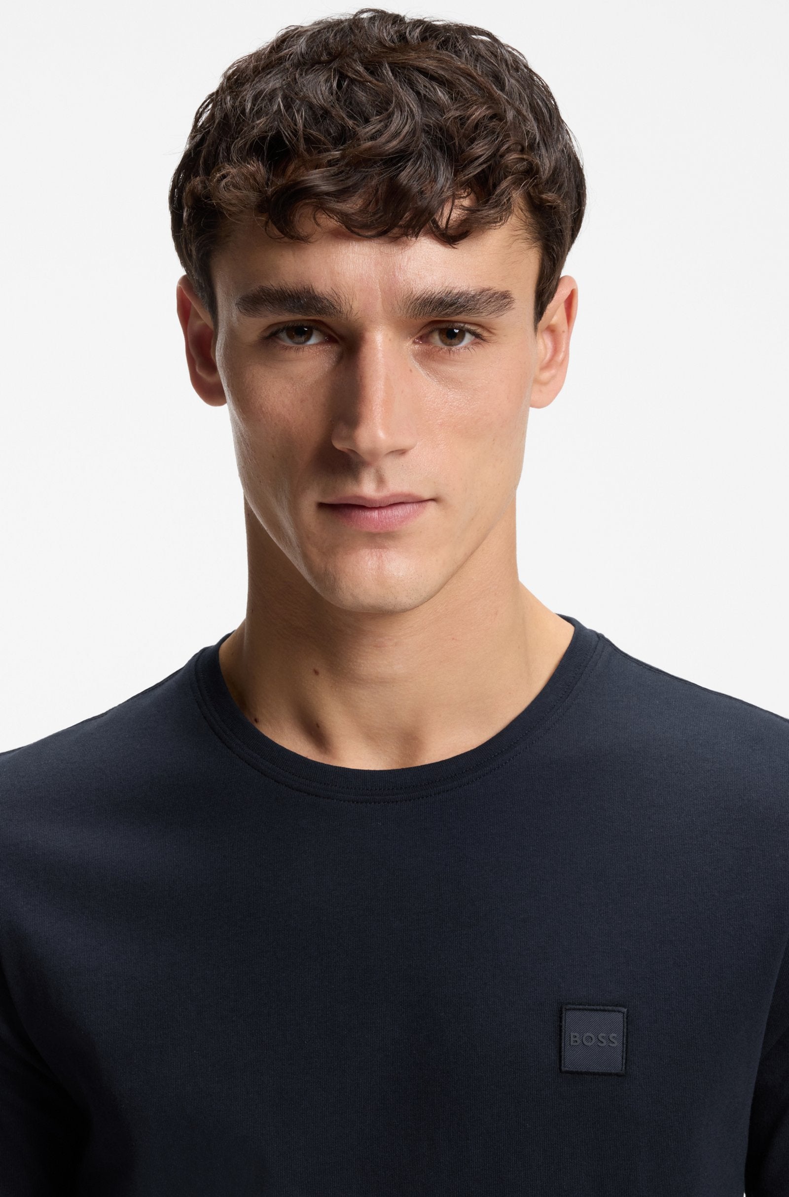 T-shirt algodão com logótipo BOSS