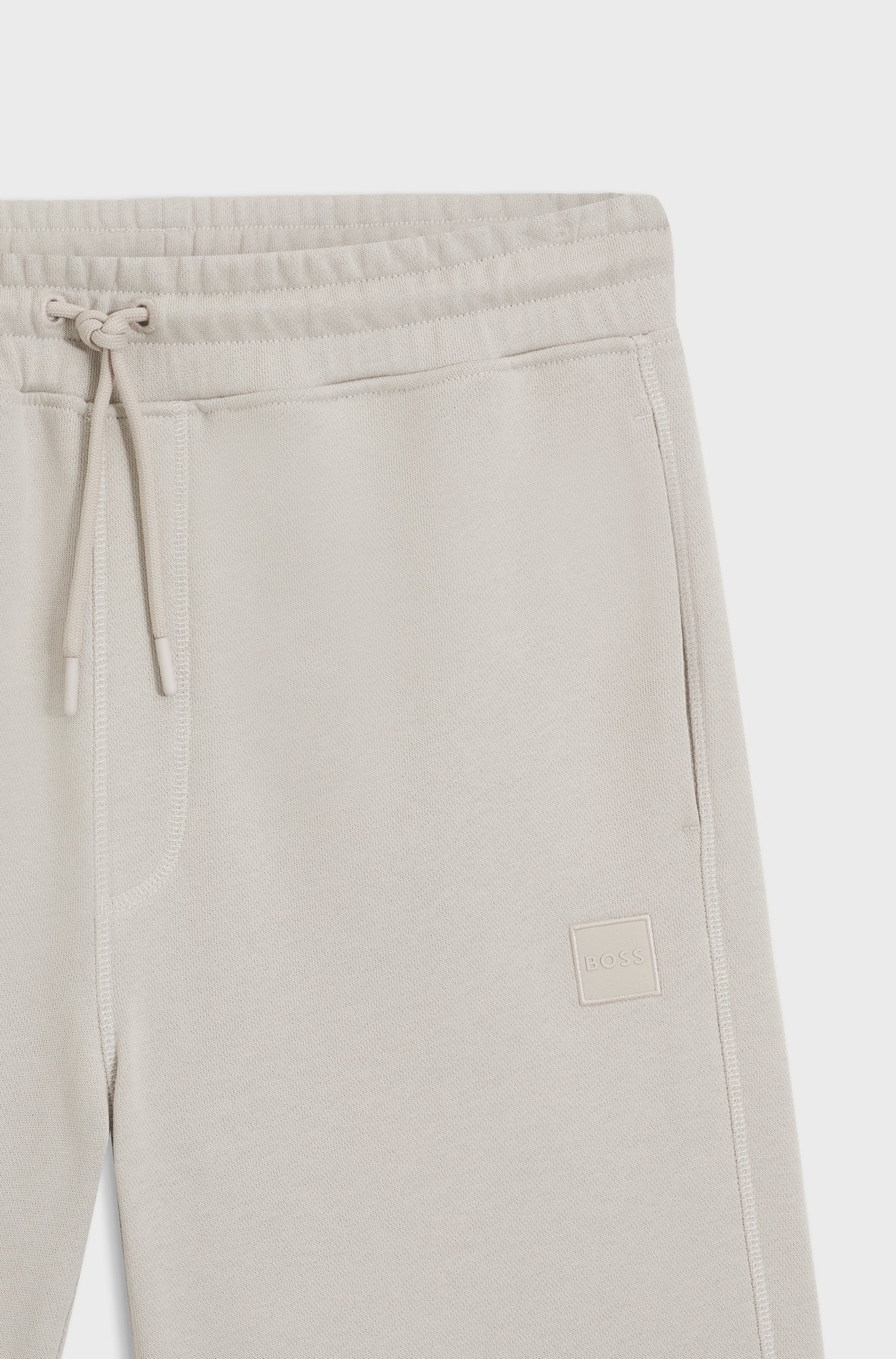 Calção de malha com emblema de logotipo BOSS