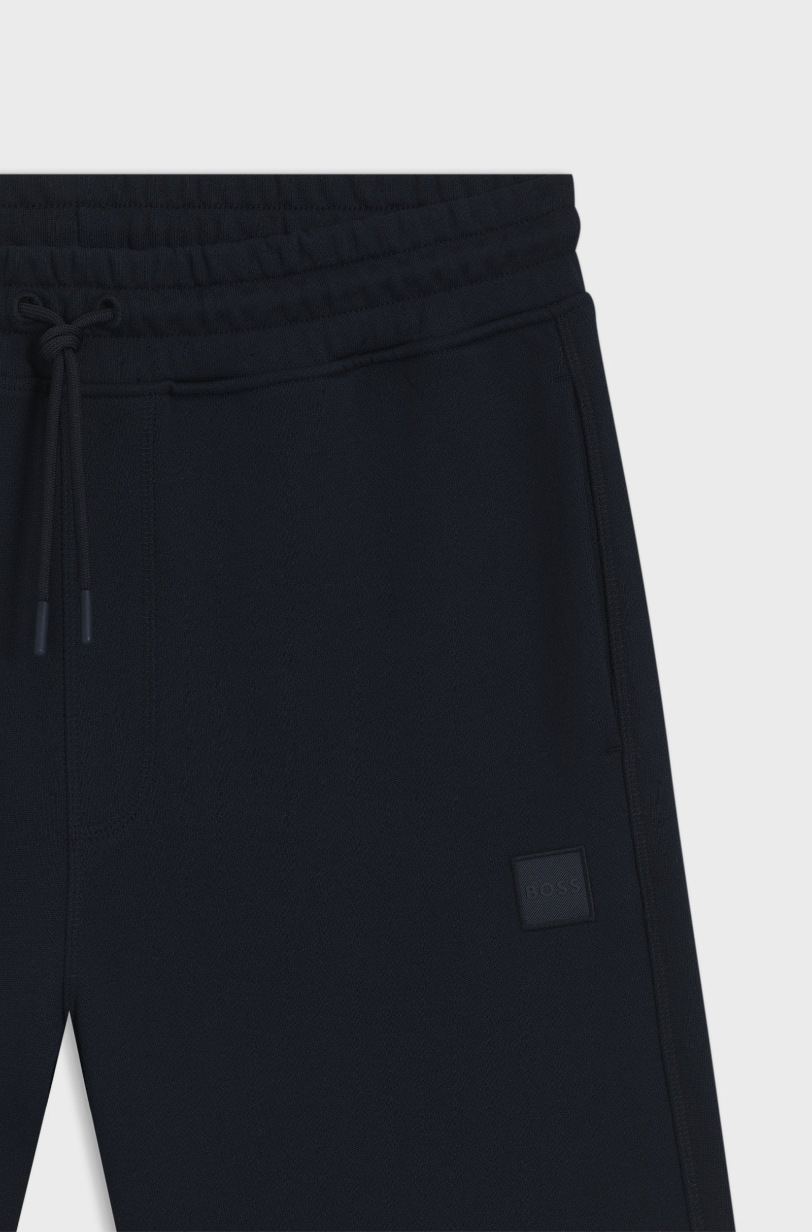 Calção de malha com emblema de logotipo BOSS