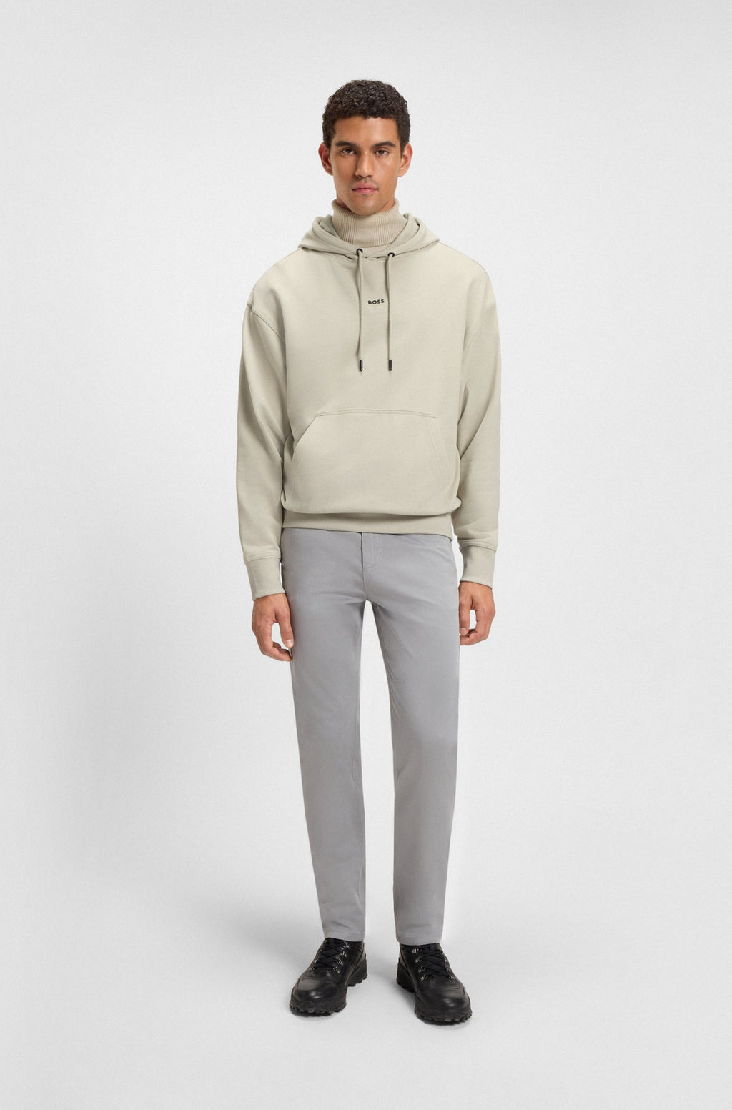Sweatshirt com capuz com logo BOSS