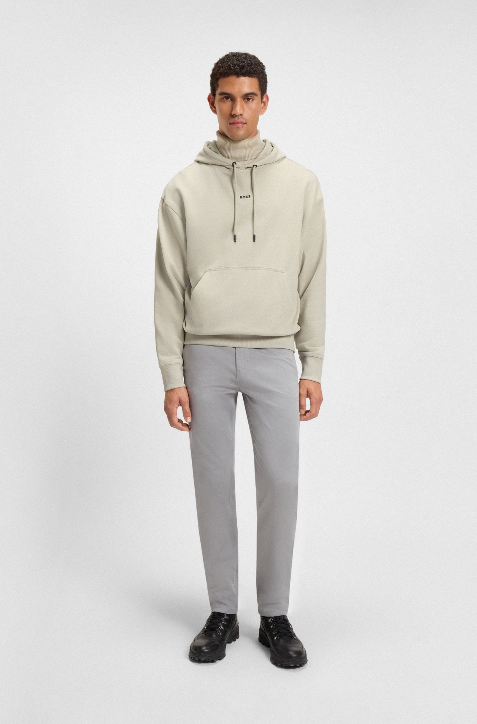 Sweatshirt com capuz com logo BOSS