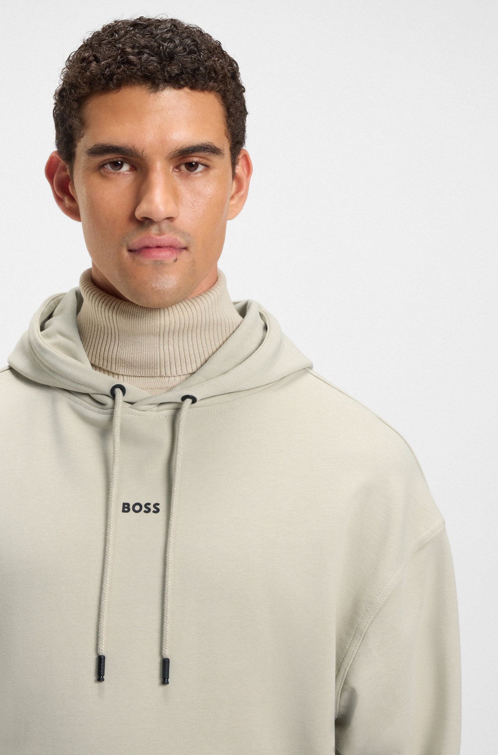Sweatshirt com capuz com logo BOSS