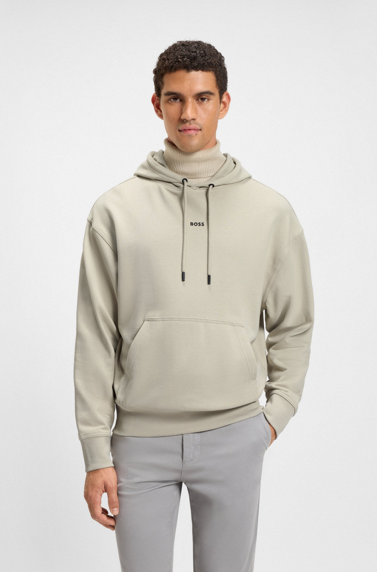 Sweatshirt com capuz com logo BOSS