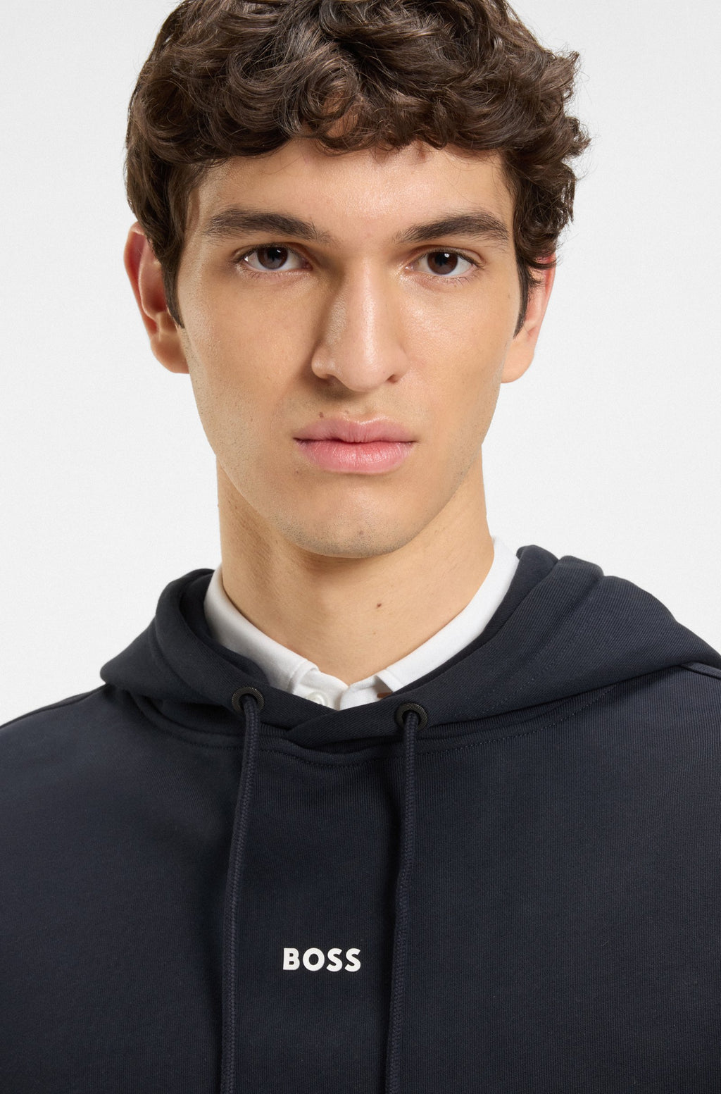 Sweatshirt com capuz com logo BOSS