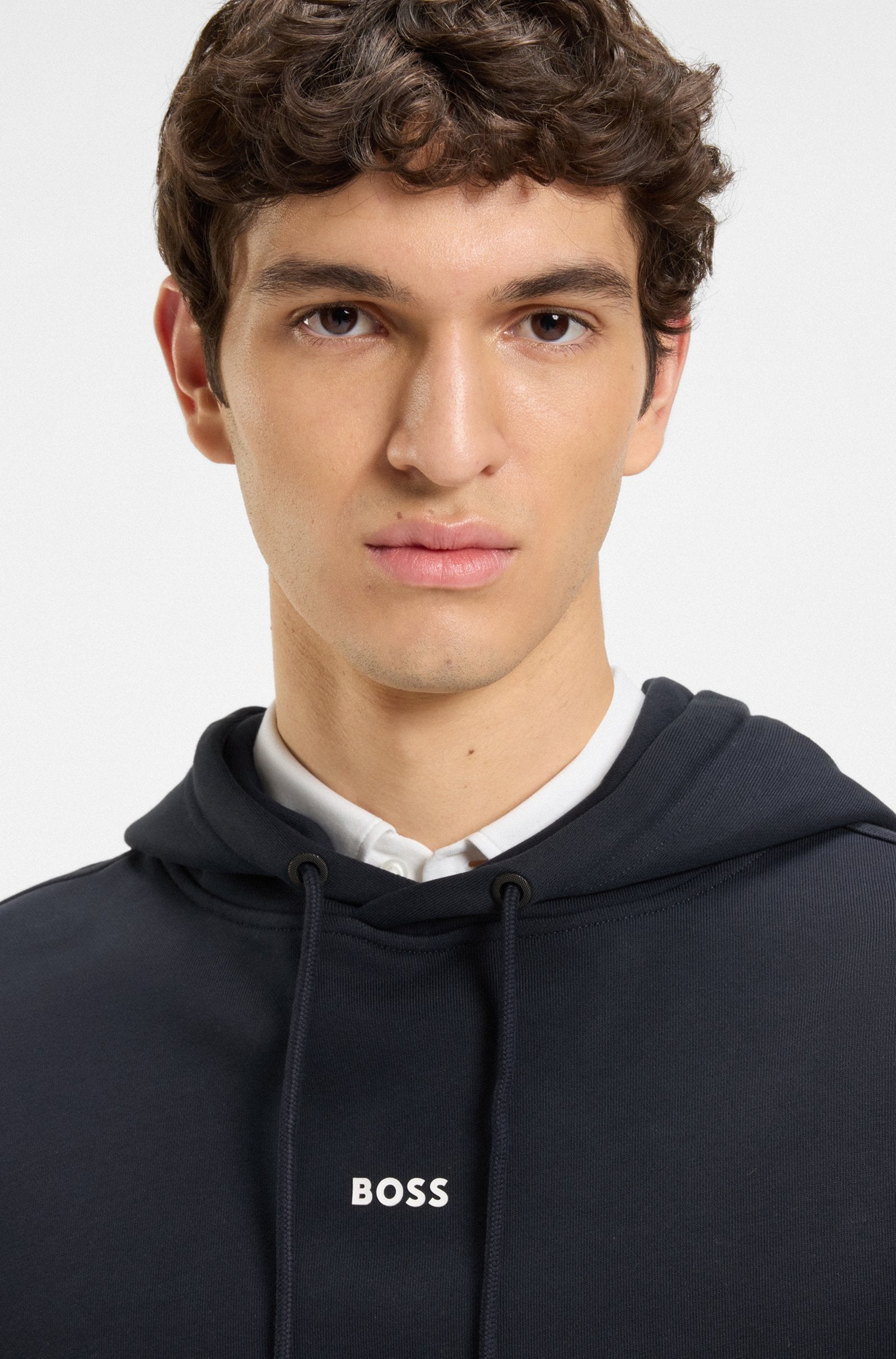 Sweatshirt com capuz com logo BOSS