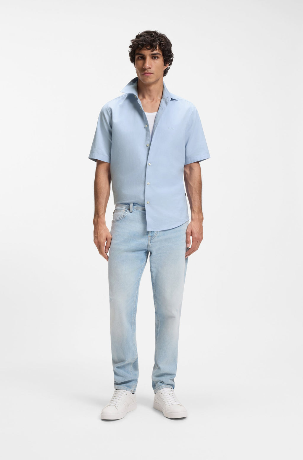 Camisa Oxford de manga curta BOSS