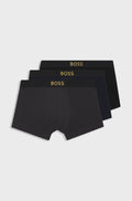 Pack de três boxers em algodão elástico BOSS