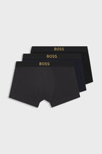Pack de três boxers em algodão elástico BOSS