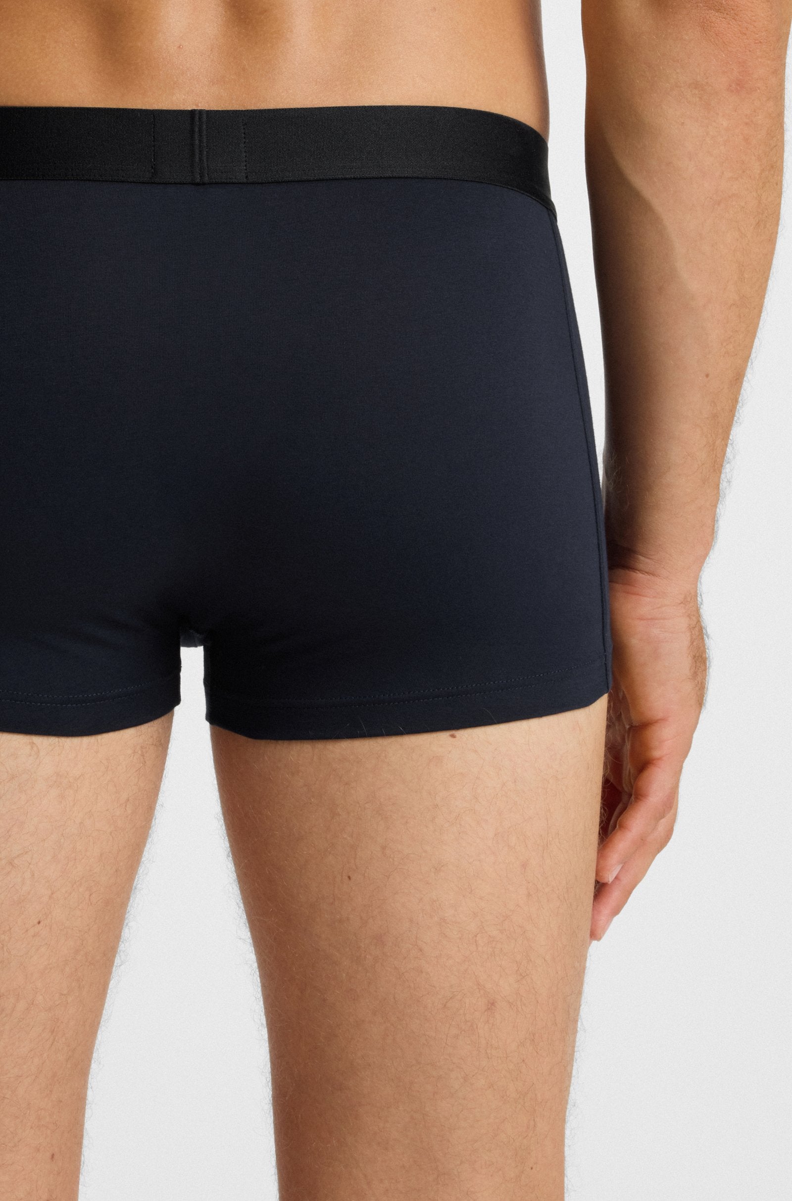 Pack de três boxers em algodão elástico BOSS