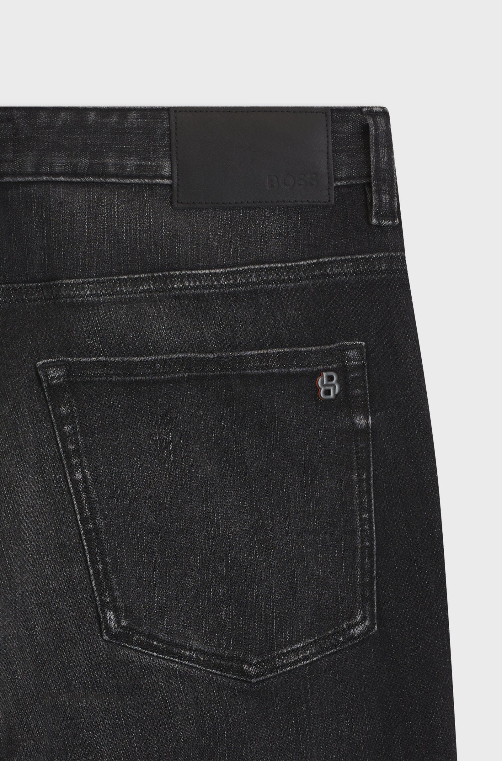 Jeans Black Delaware Full Motion BOSS