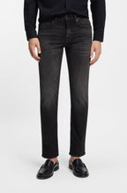 Jeans Black Delaware Full Motion BOSS