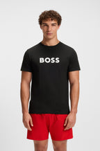 T-shirt com estampa do logótipo BOSS