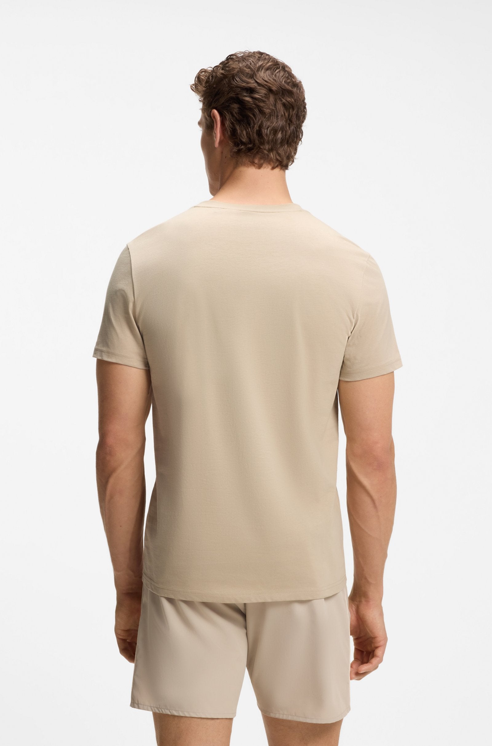 T-shirt com estampa do logótipo BOSS