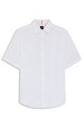 Camisa de linho manga curta BOSS
