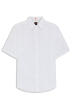 Camisa de linho manga curta BOSS