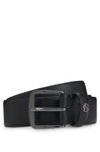 Cinto BOSS em couro italiano com monograma Double B