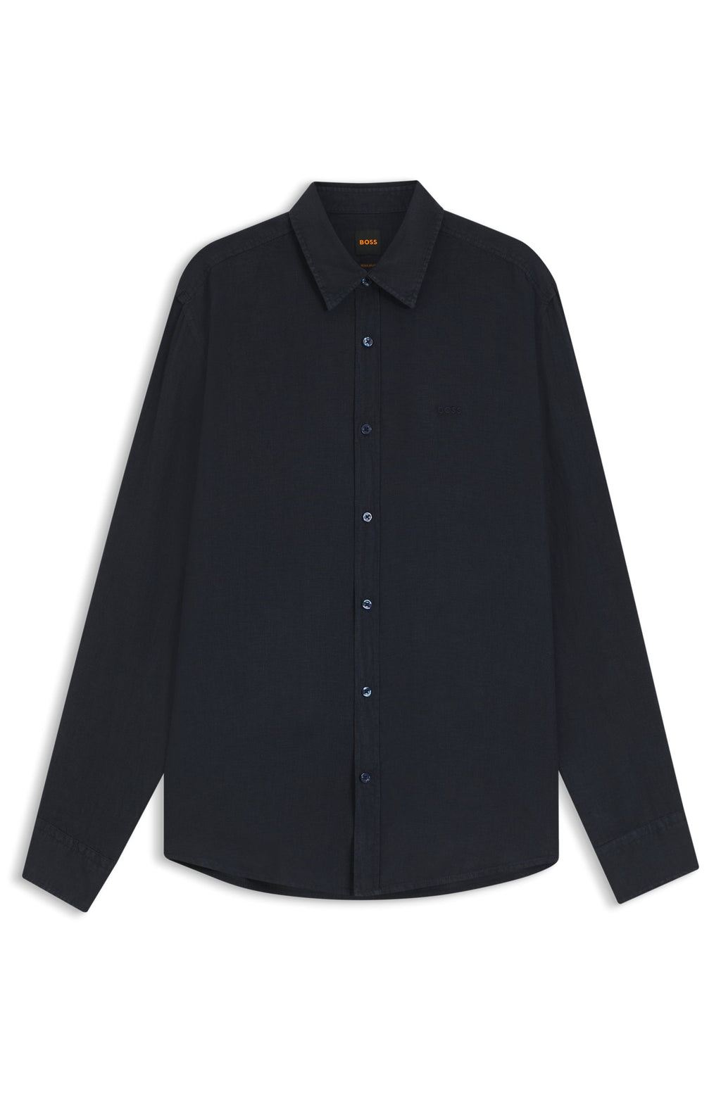 Camisa básica de linho BOSS